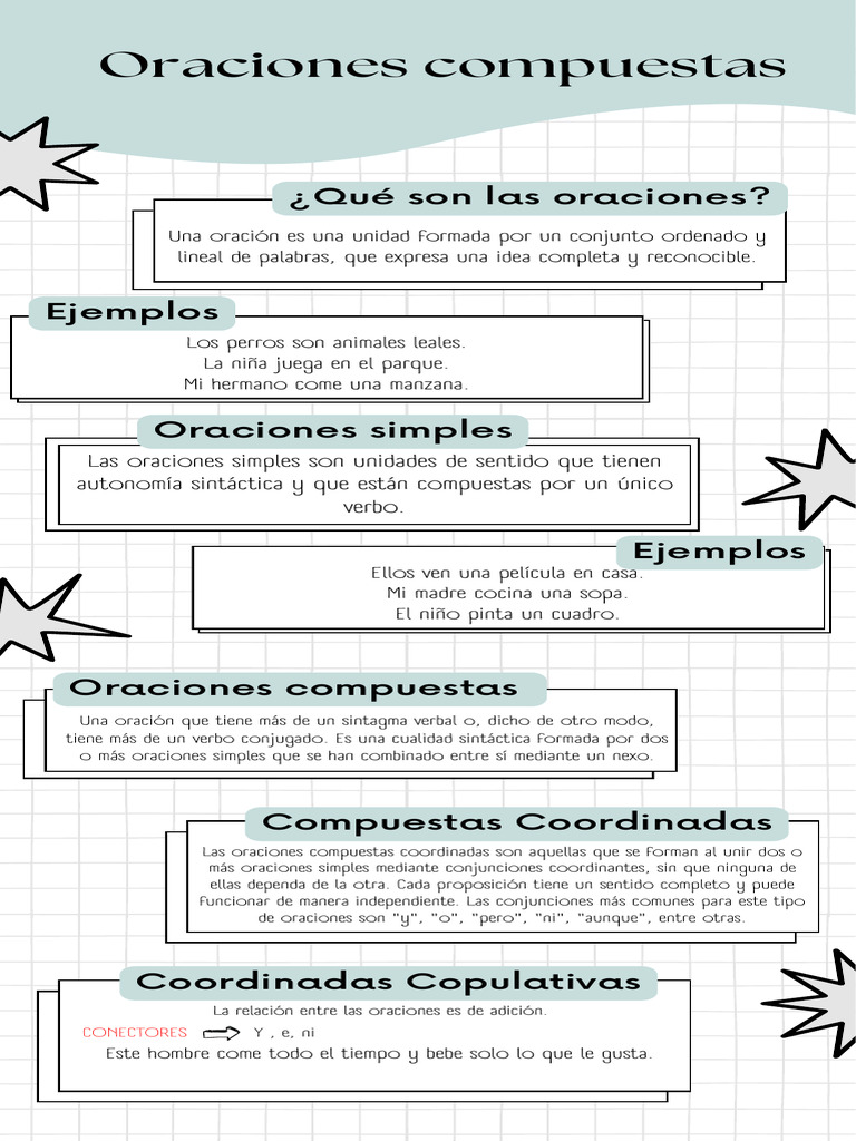 Oraciones compuestas y su secuencia causal | PDF | Oración (Lingüística ...