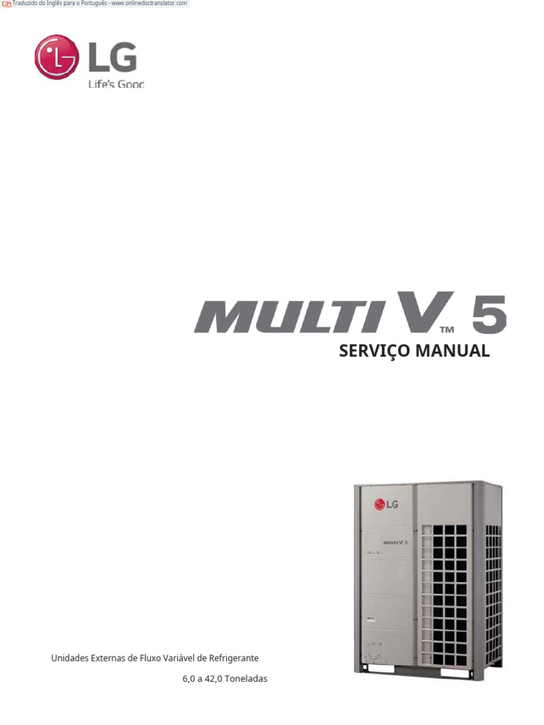 Manual de Instalação VRF LG Multi V 5 | PDF | Ar condicionado | Morte