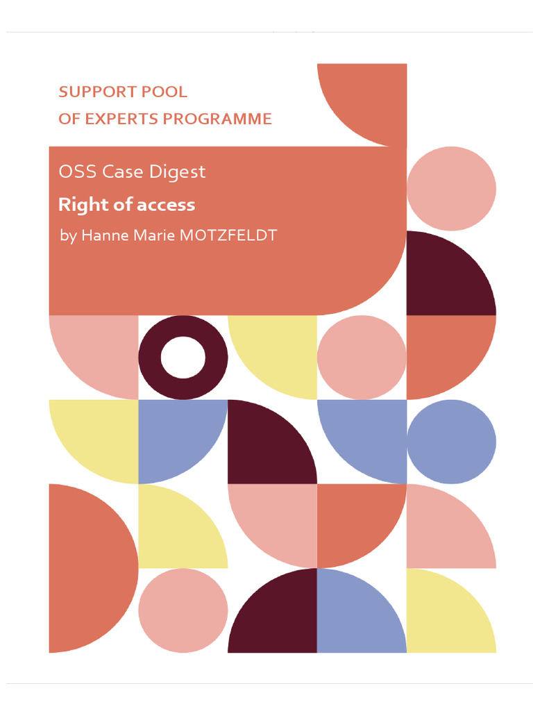 Oss Case Digest Right of Access En | PDF | Http Cookie | Information ...