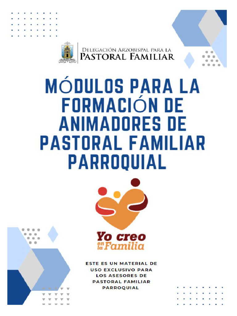Módulos Formadores de Agentes de Pastoral Familiar-Guías para Los ...