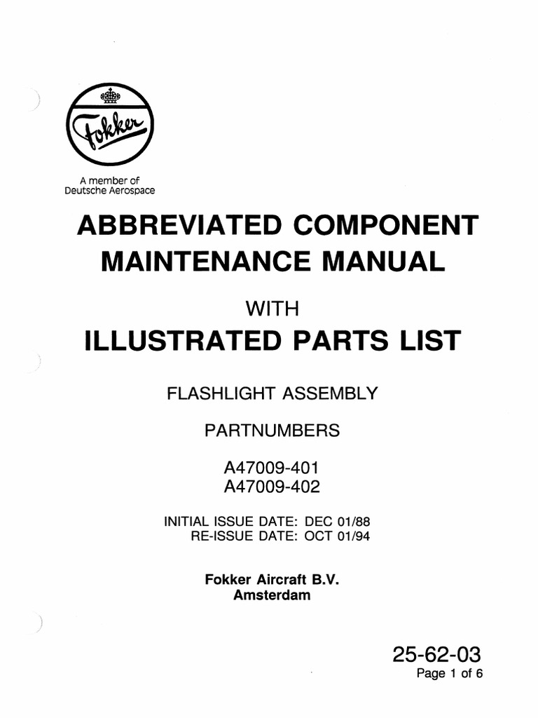 CMM 25-62-03 | PDF | Flashlight | Manufactured Goods