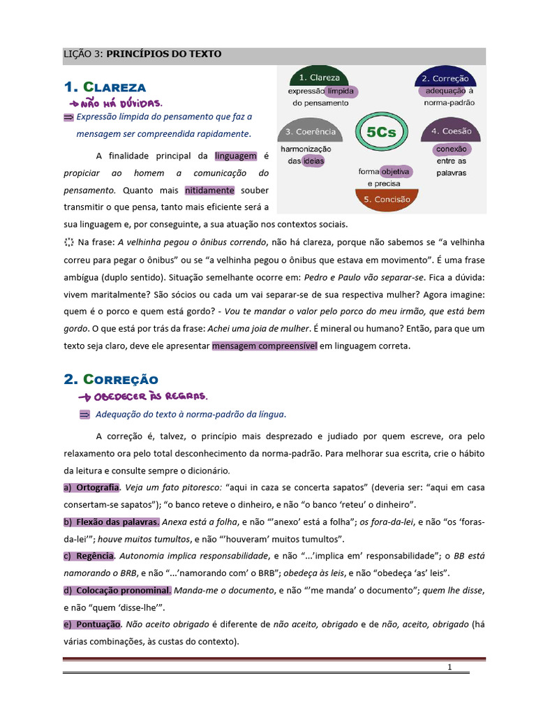 4 - para Ler e Escrever Bem - Princípios Da Escrita - Concisa | PDF