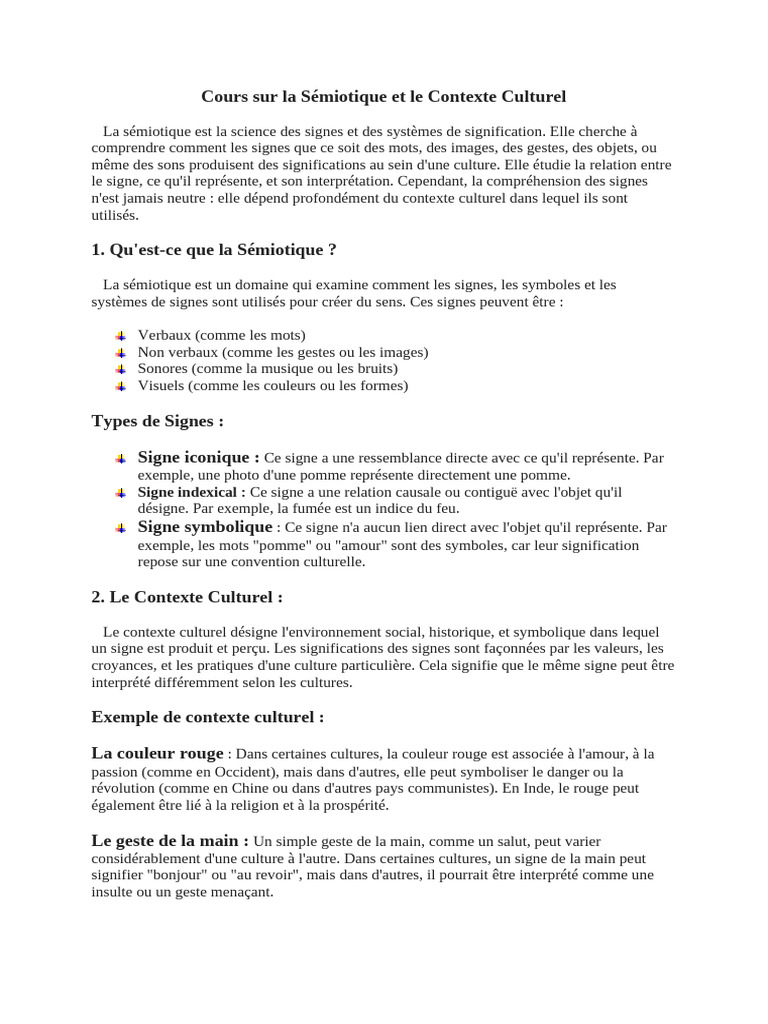 Sémiotique et Contexte Culturel | PDF | Poésie | Sémiotique