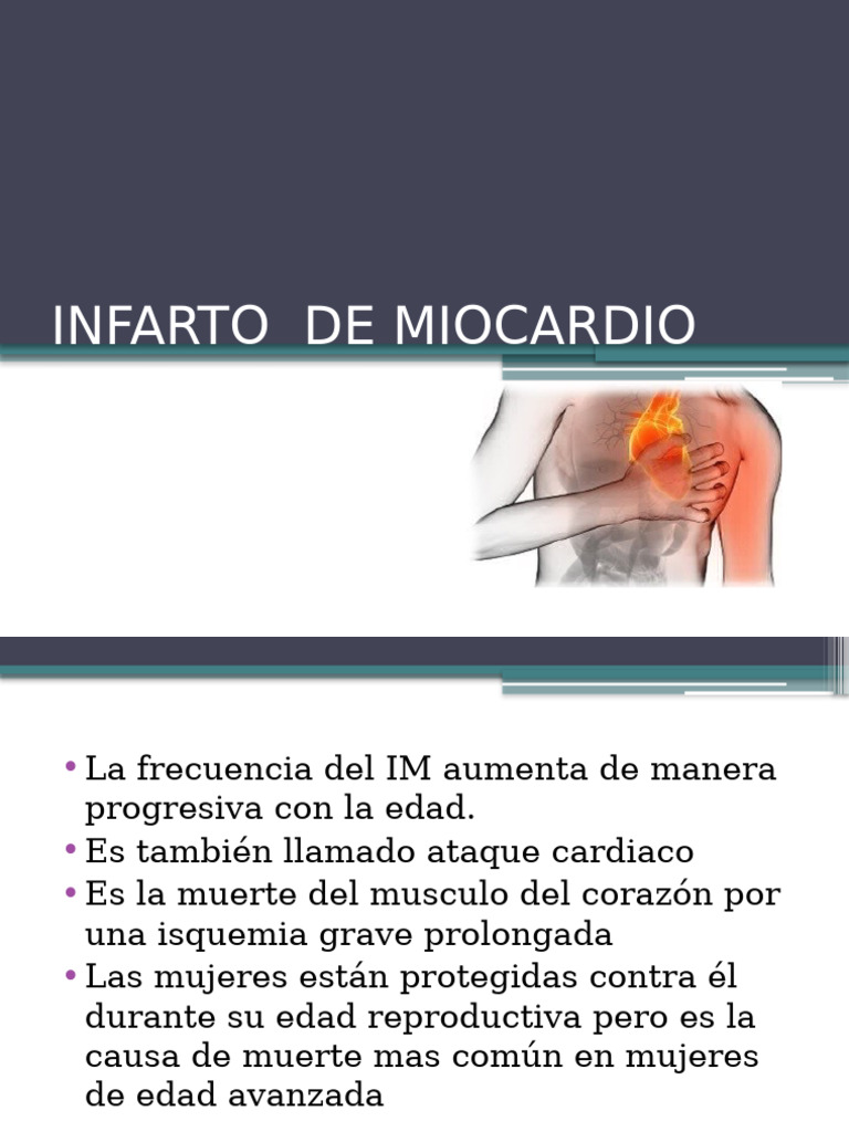 Infarto de Miocardio y Enfermedades Cerebrovasculares | PDF | Infarto ...