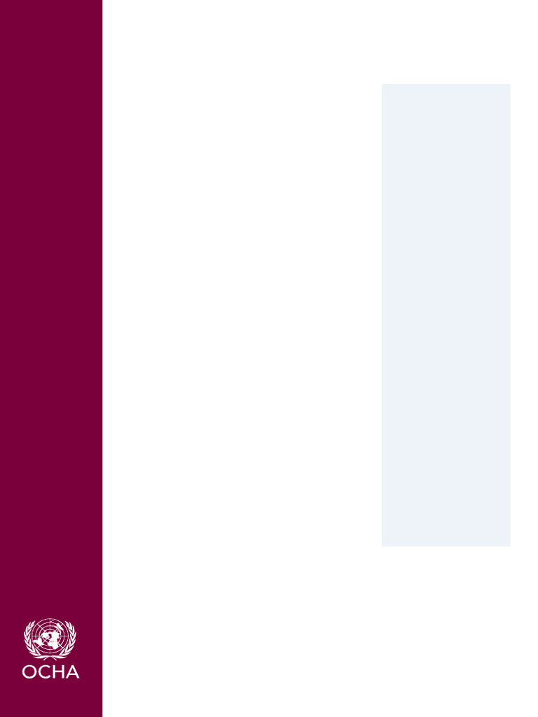 OCHA et l'approche cluster humanitaire | PDF