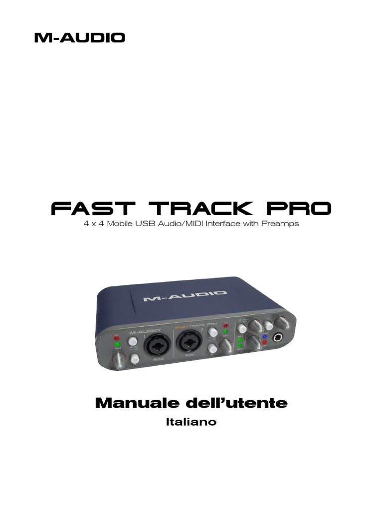 FAST TRACK PRO. Manuale Dell Utente. Italiano. 4 X 4 | PDF