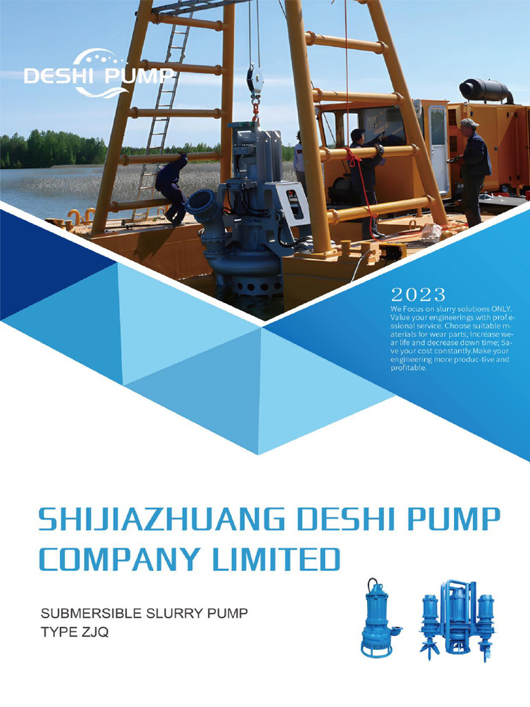 Catalogue - Submersible Slurry Sand Pump Brochure | PDF