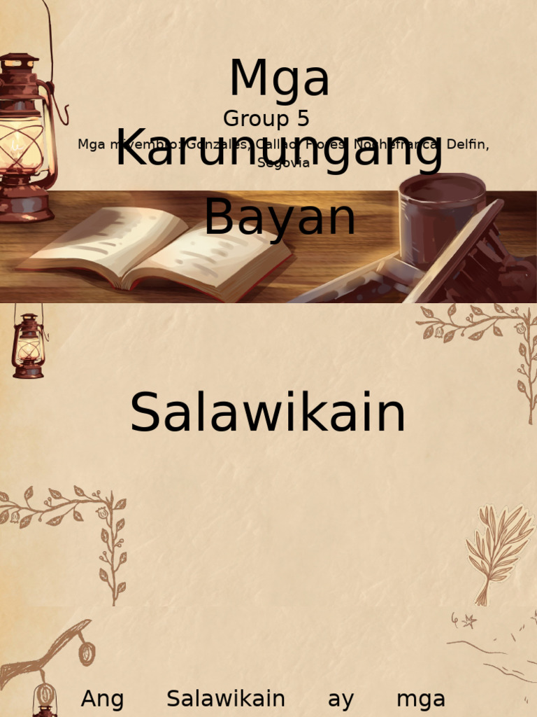 Group 5 Filipino 1 | PDF