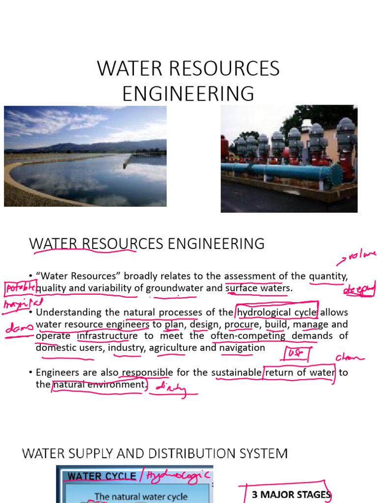 Water Resources Engineering Overview | PDF | Water Purification | Water