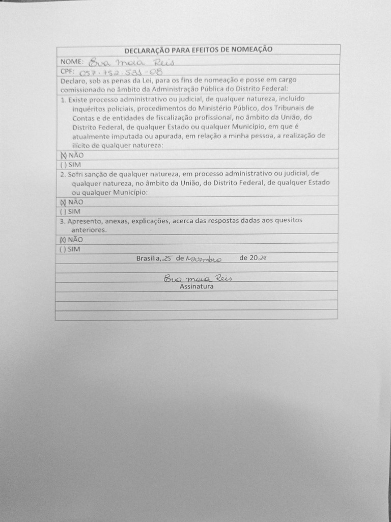 Formulário 2511 | PDF