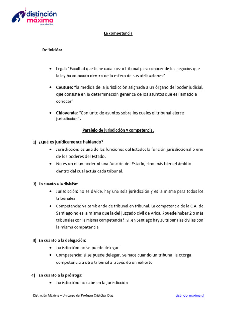 Jurisdicción y Competencia en Derecho | PDF | Jurisdicción | Judicaturas