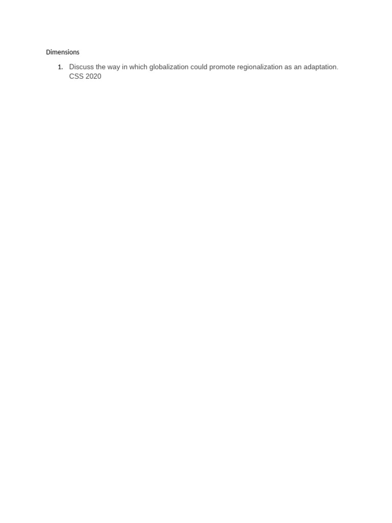 Globalization and Politics | PDF