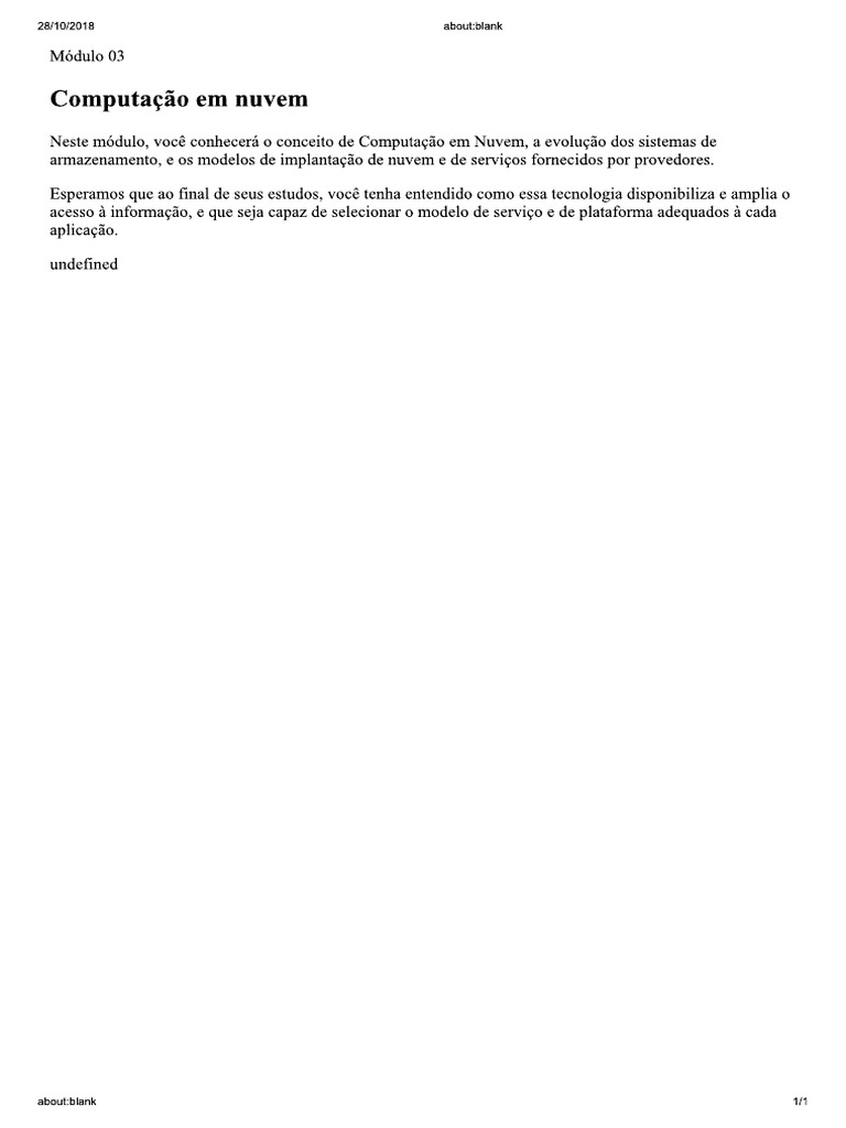 Cloud 1 | PDF