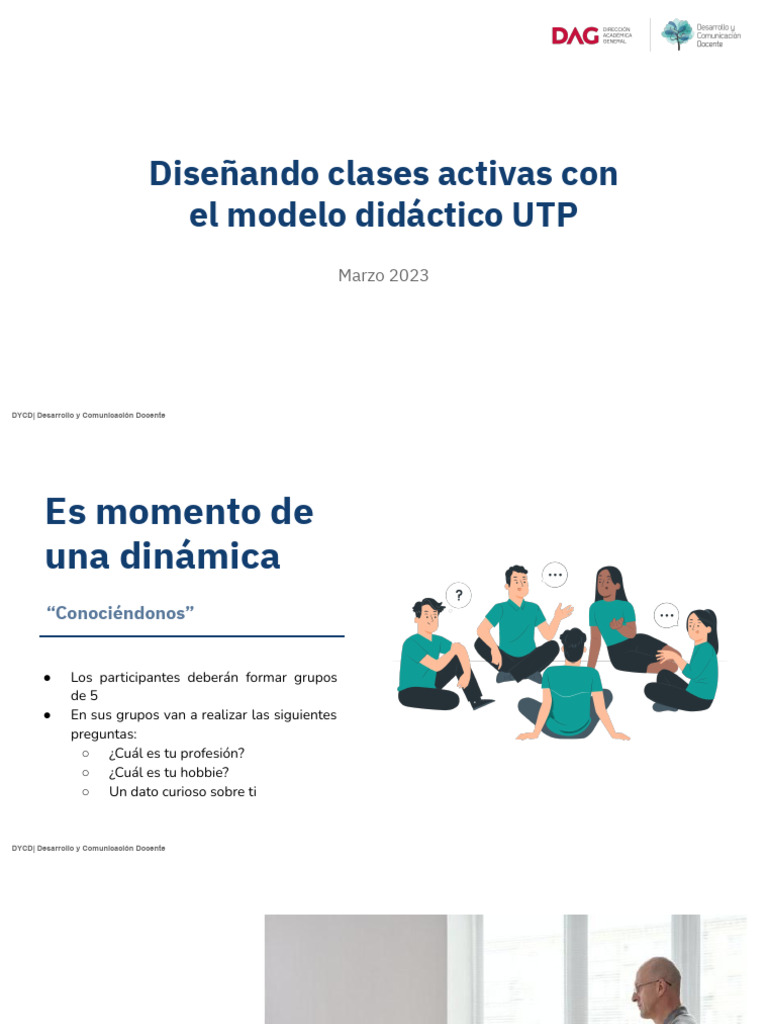 Clases Activas con Modelo Didáctico UTP | PDF | Maestros | Aprendizaje