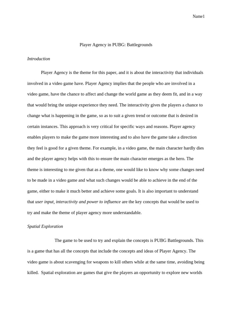 assignment of cmns | PDF | Video Games | Experience
