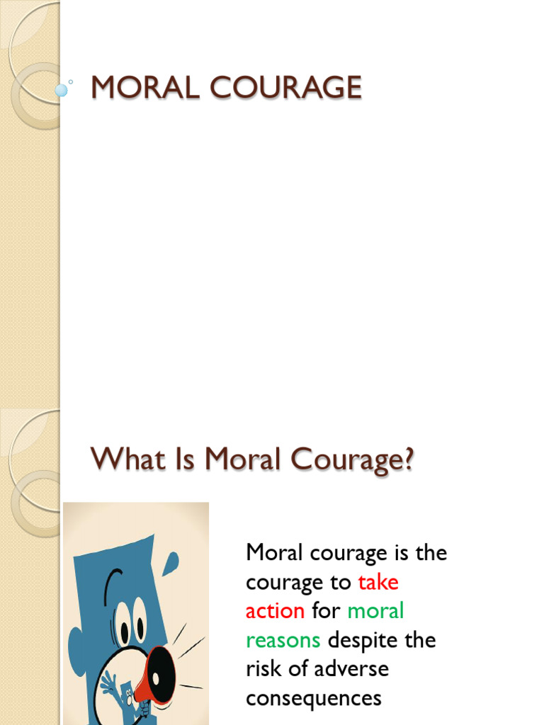 Understanding Moral Courage | PDF | Courage | Morality