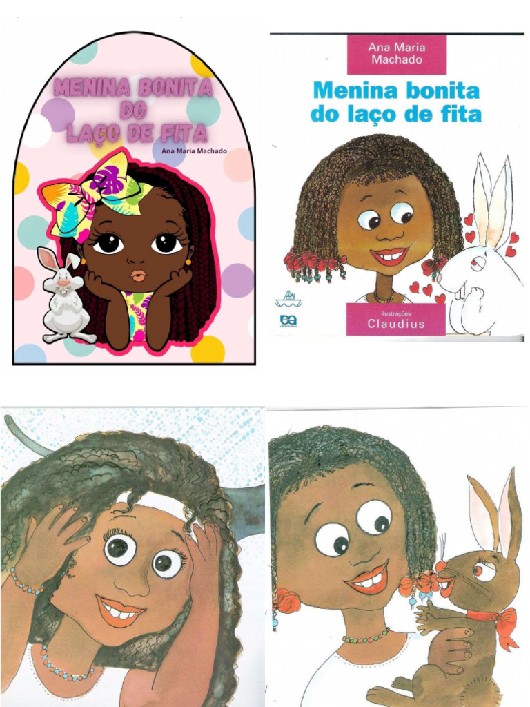 Moça Bonita Com Laço de Fita-Livreto para Imprimir A4 e Dobrar. | PDF