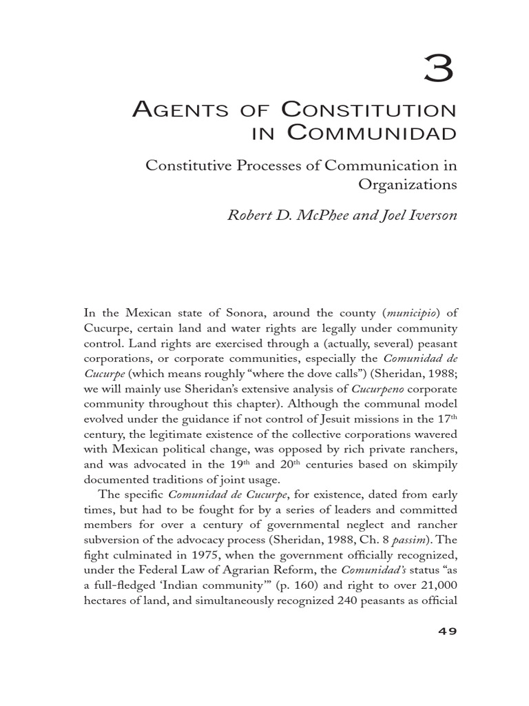 Building Theories of Organization The Constitutive... - (3 AGENTS of ...