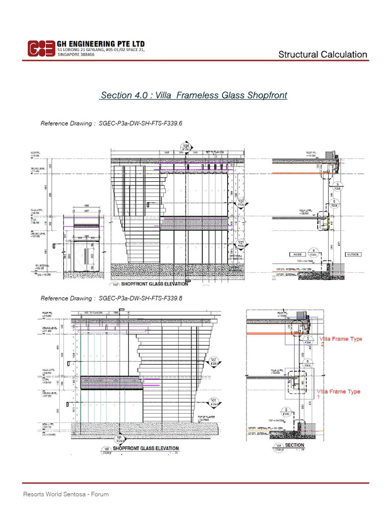 Villa Frameless Glass Shopfront Design | PDF