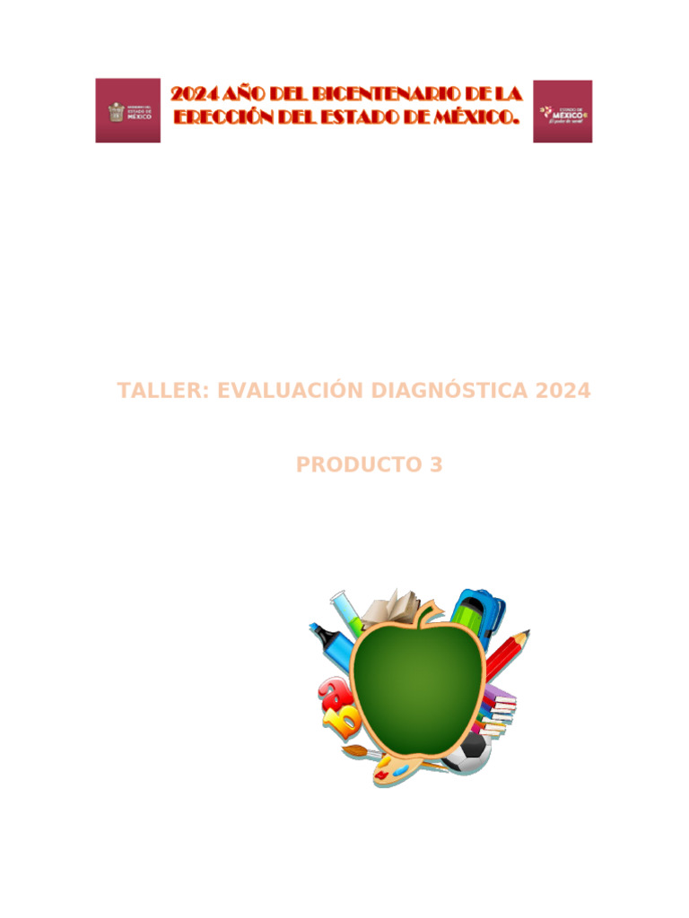 Evaluación Diagnóstica Escolar 2024 | PDF | Evaluación | Maestros