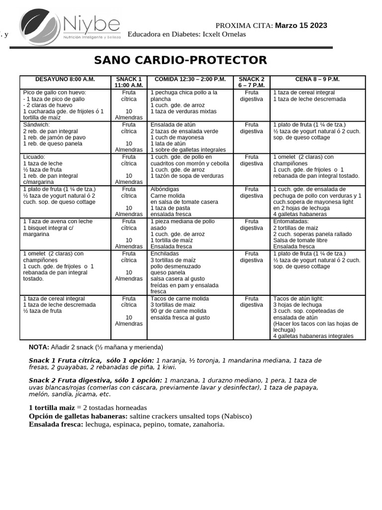 Sano Cardio Protector | PDF | ensalada | Alimentos