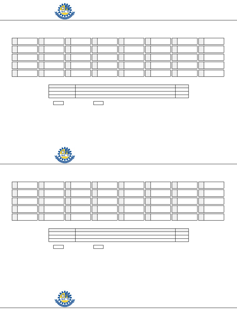 Agni College Exam Hall Seating 2024 | PDF