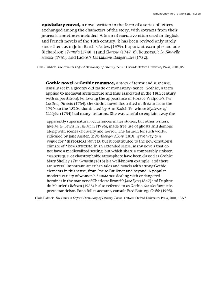 Overview of Prose in Literature | PDF