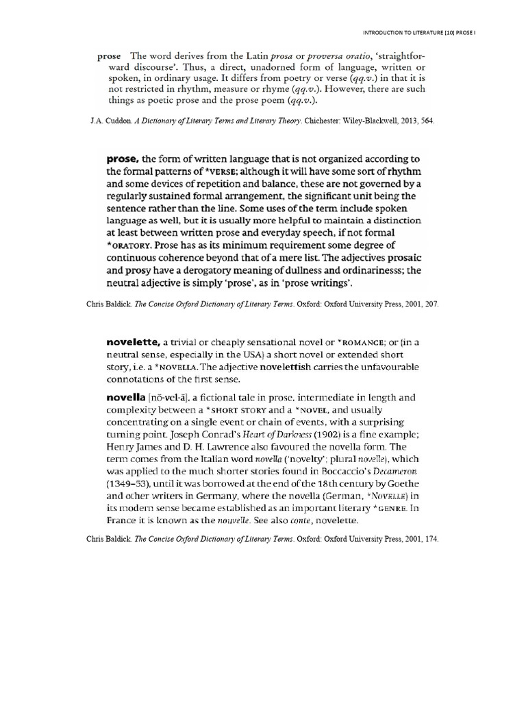 Prose I | PDF