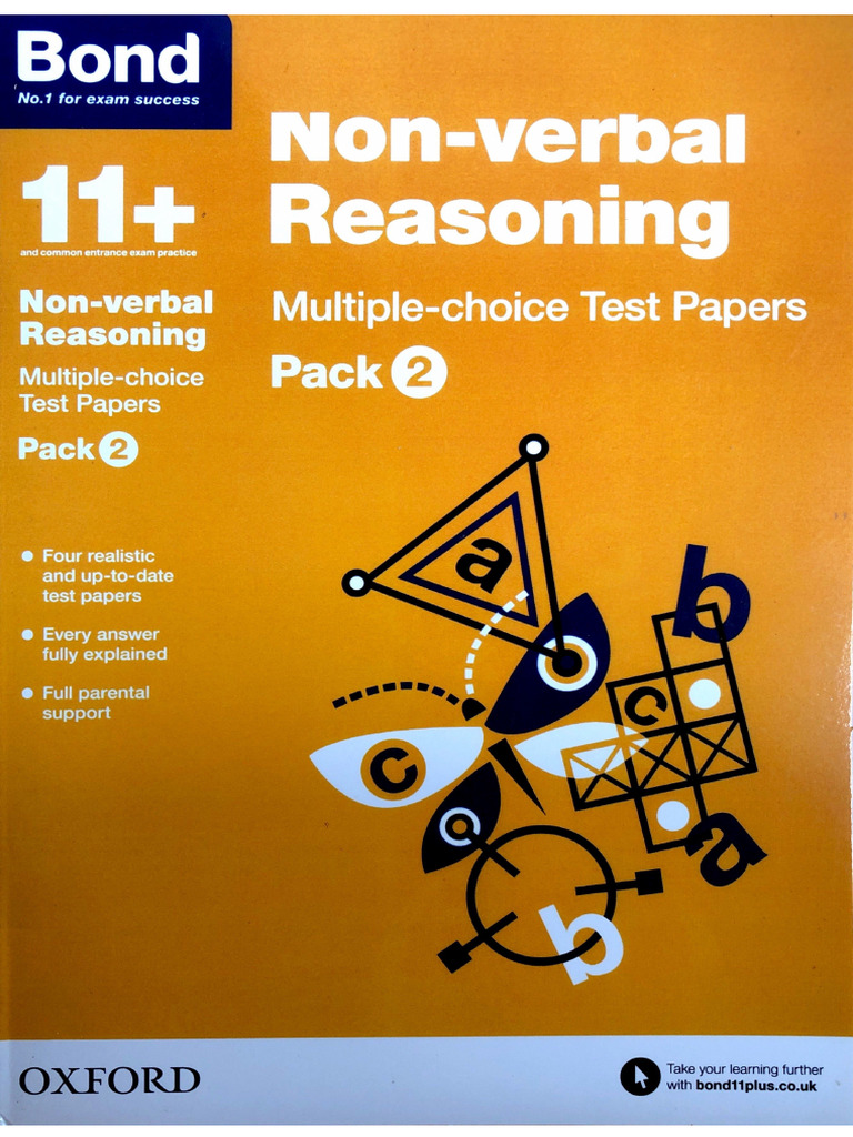 11+ Non-Verbal Reasoning Multiple-Choice Test Papers Pack 2 (OCR) | PDF
