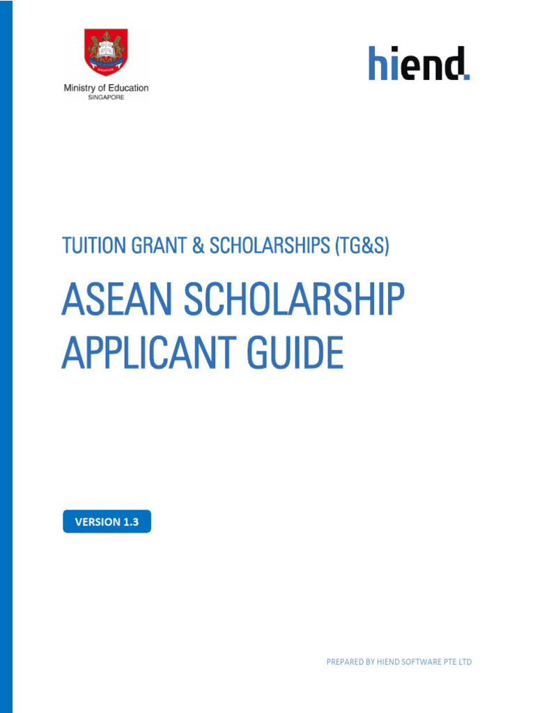 ASEAN Scholarship Applicant Guide | PDF | Login | Computing