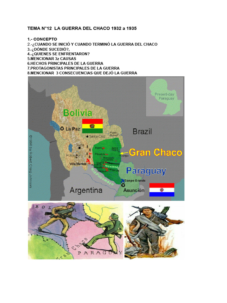 TEMA N°12 LA GUERRA DEL CHACO 1932 A 1935 | PDF