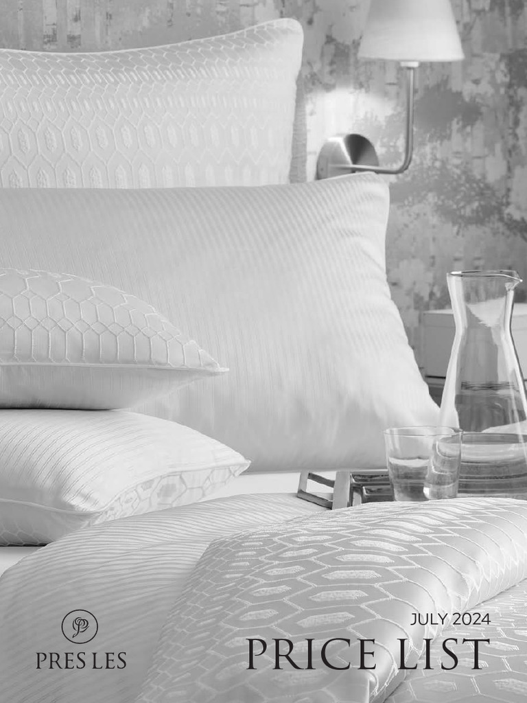 Pres Les Price List July 2024 | PDF | Pillow | Bed