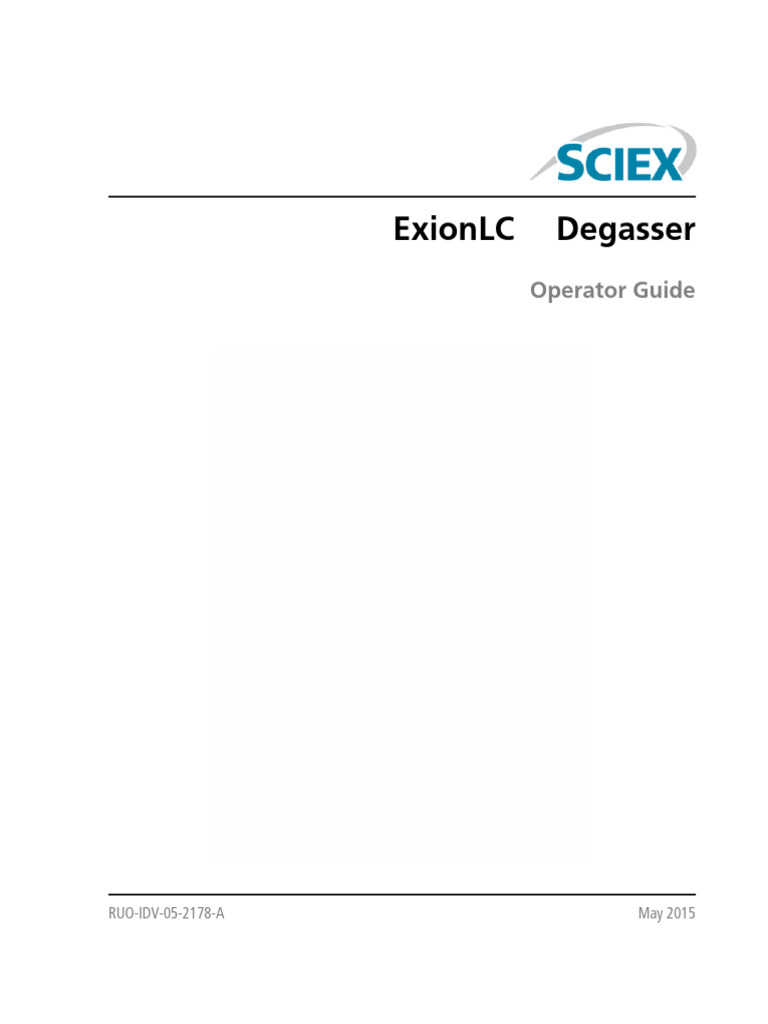Exionlc Degasser Operator Guide | PDF | Hazards | Pump