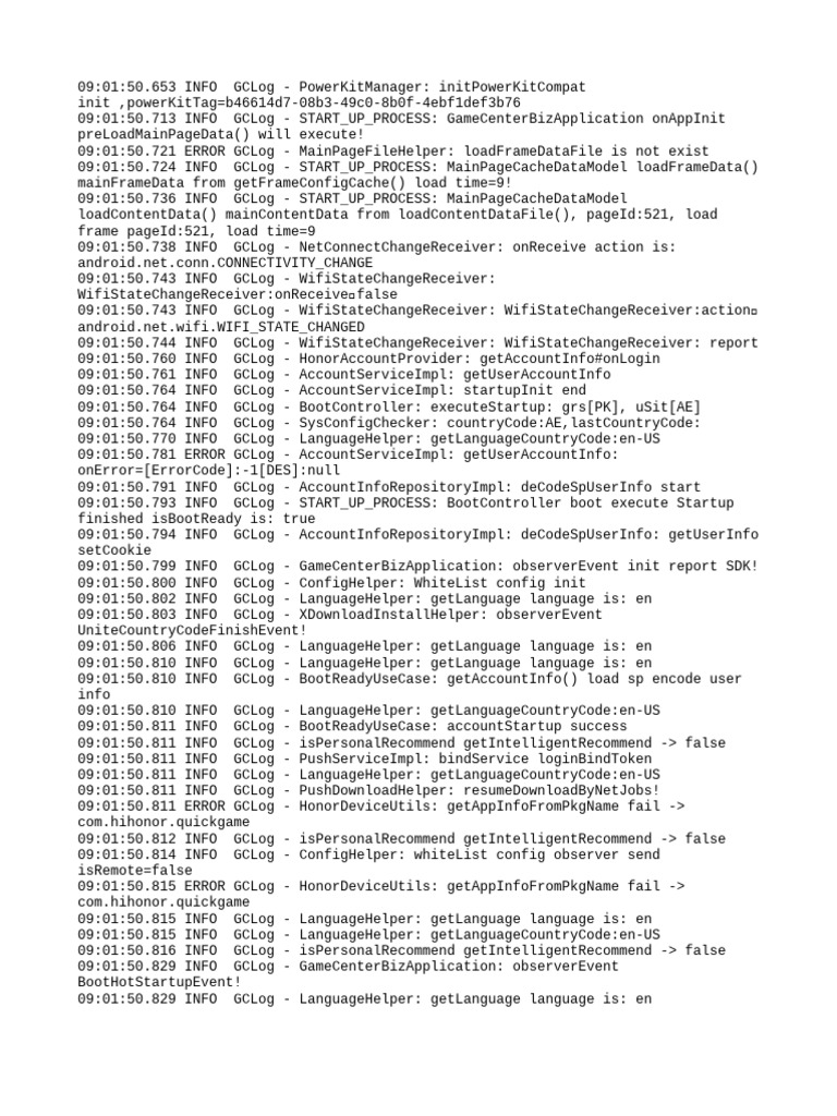 GameCenter Startup Log Analysis | PDF | Computer Science | Network ...