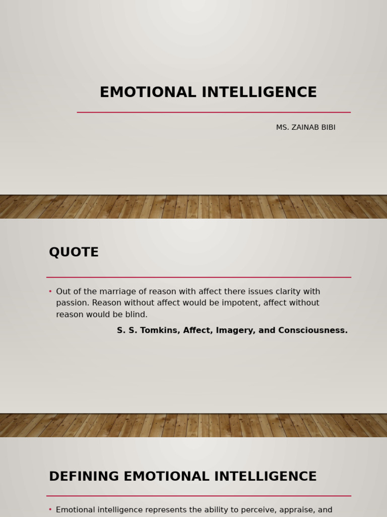 Emotional Intelligence | PDF | Emotions | Emotional Intelligence