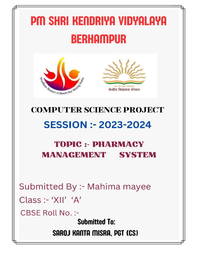 Python Project Computer Sci | PDF