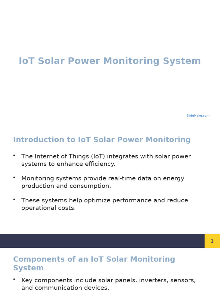 IoT Solar Power Monitoring System | PDF | Internet Of Things | Home ...