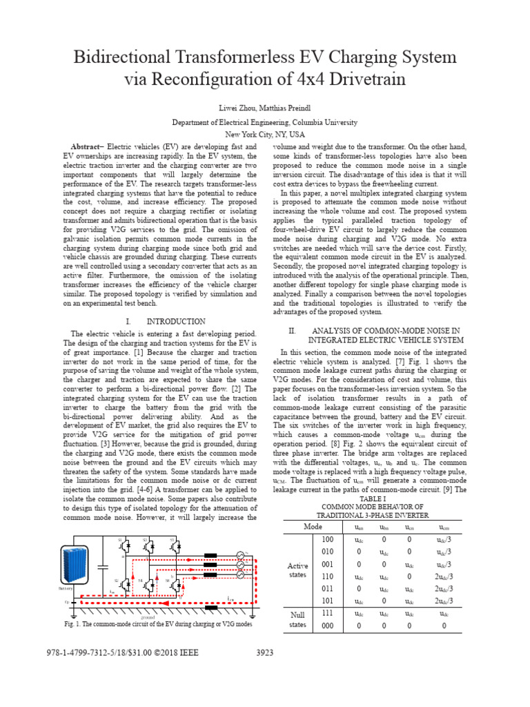 Transformerless EV Charging System | PDF | Power Inverter | Direct Current