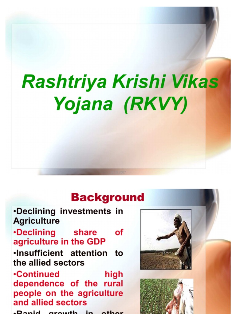 RKVY | PDF | Agriculture | Economies