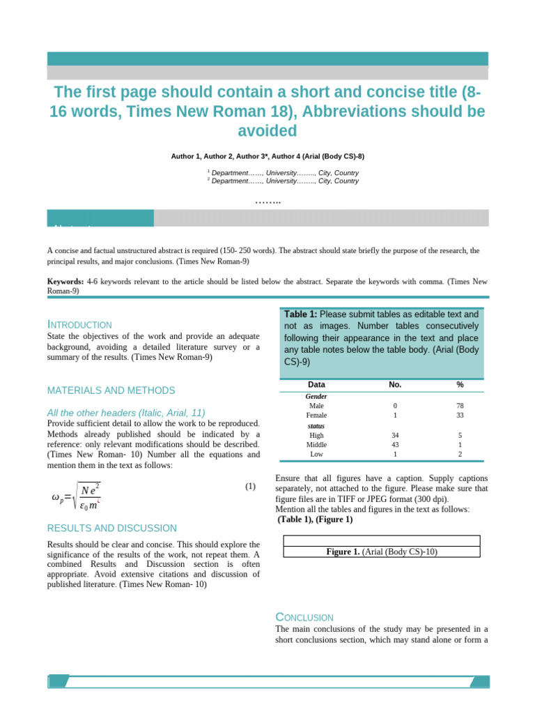 Research Paper Formatting Guidelines | PDF