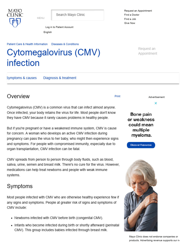 Symptoms Of Cmv In Adults _ Symptoms Of Cmv Infection – SQIK