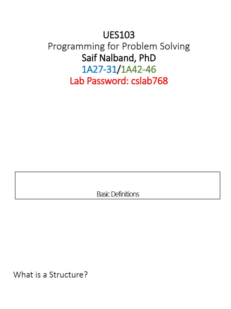 UES103_L5 | PDF | Pointer (Computer Programming) | Computer Data
