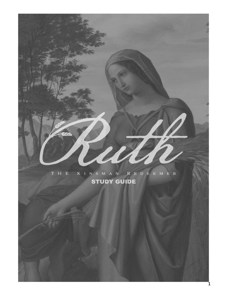 Study Guide for the Book of Ruth | PDF | Ruth (Biblical Figure) | Book ...