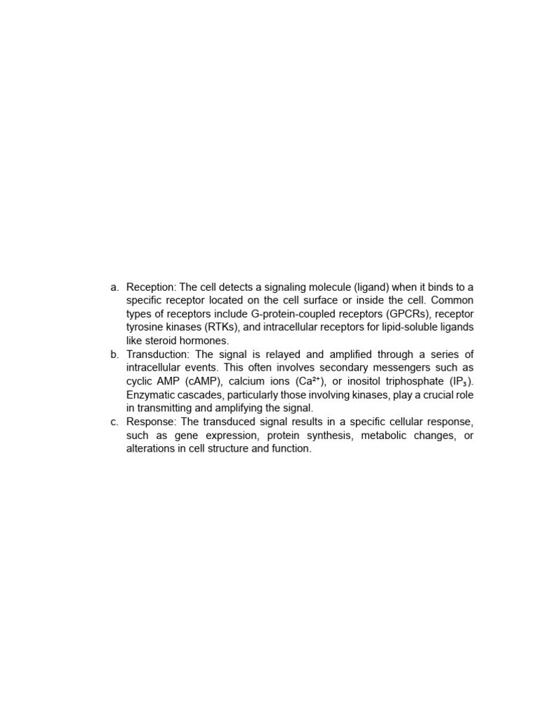 Cell Signaling: Mechanisms and Experiments | PDF | Signal Transduction ...