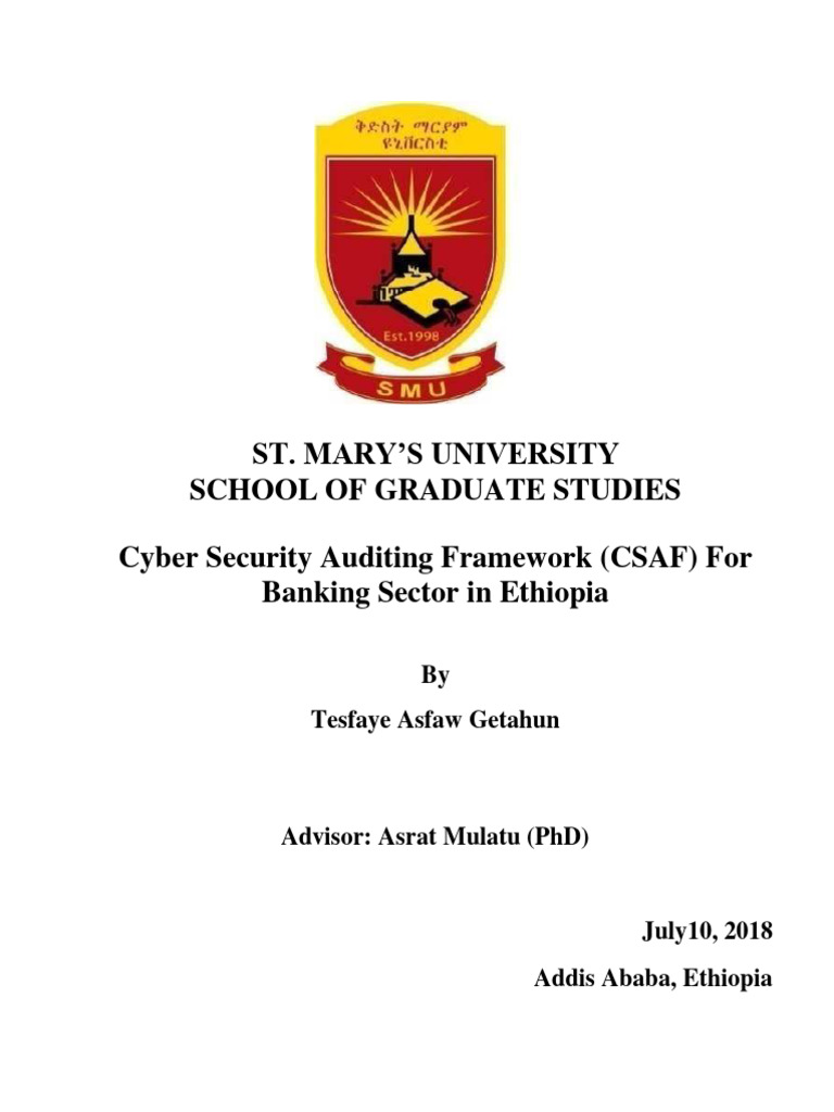 Cyber Security Auditing Framework Ethiopia | PDF | Computer Security ...
