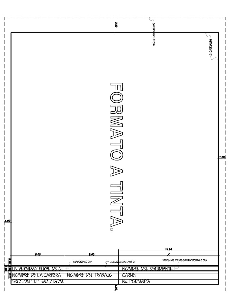 Formato A3 A Tinta | PDF
