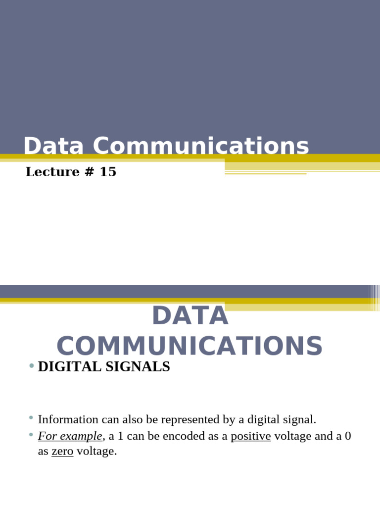Data Communications Lec15 | PDF