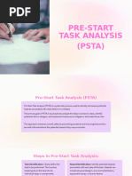 Stop Take 5: Safety Checklist Overview | PDF | Risk | Workplace