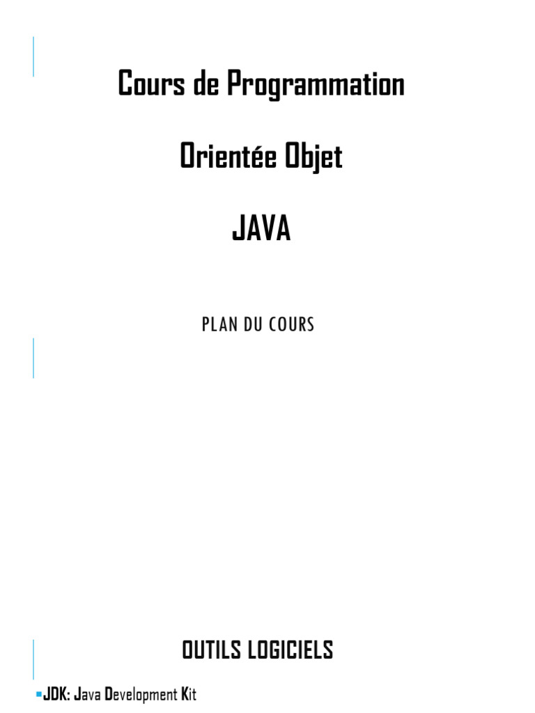 Cours de Programmation Java POO | PDF | Java (Langage de programmation ...