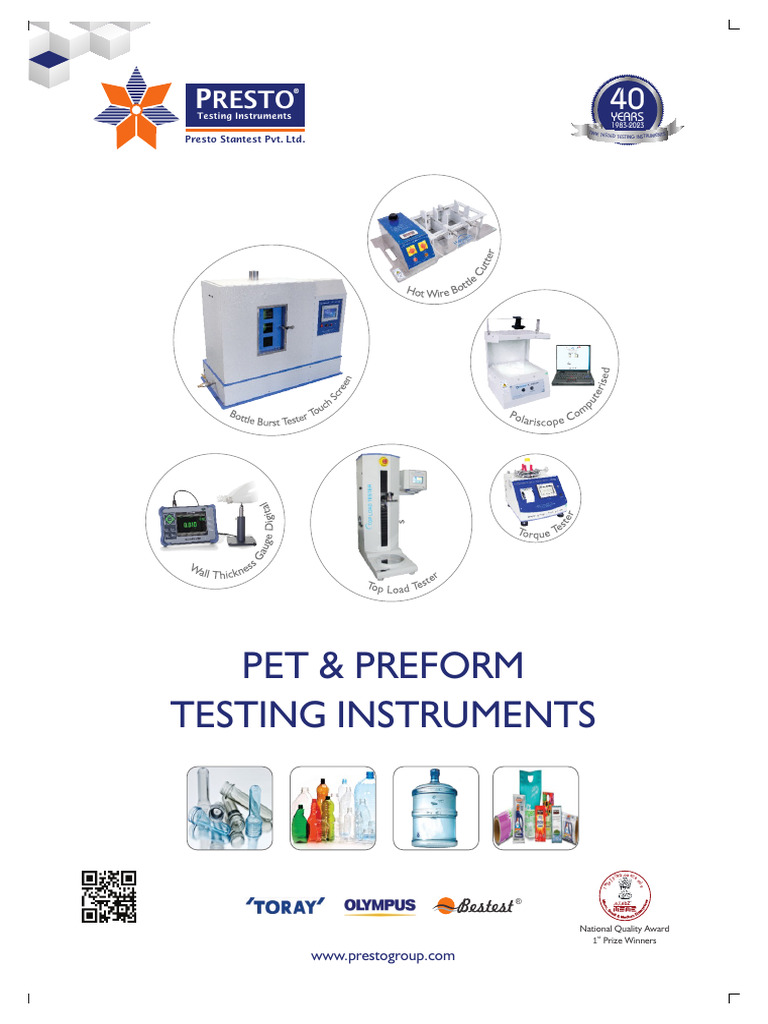 Pet & Preform Catalogue | PDF | Thermometer | Calibration